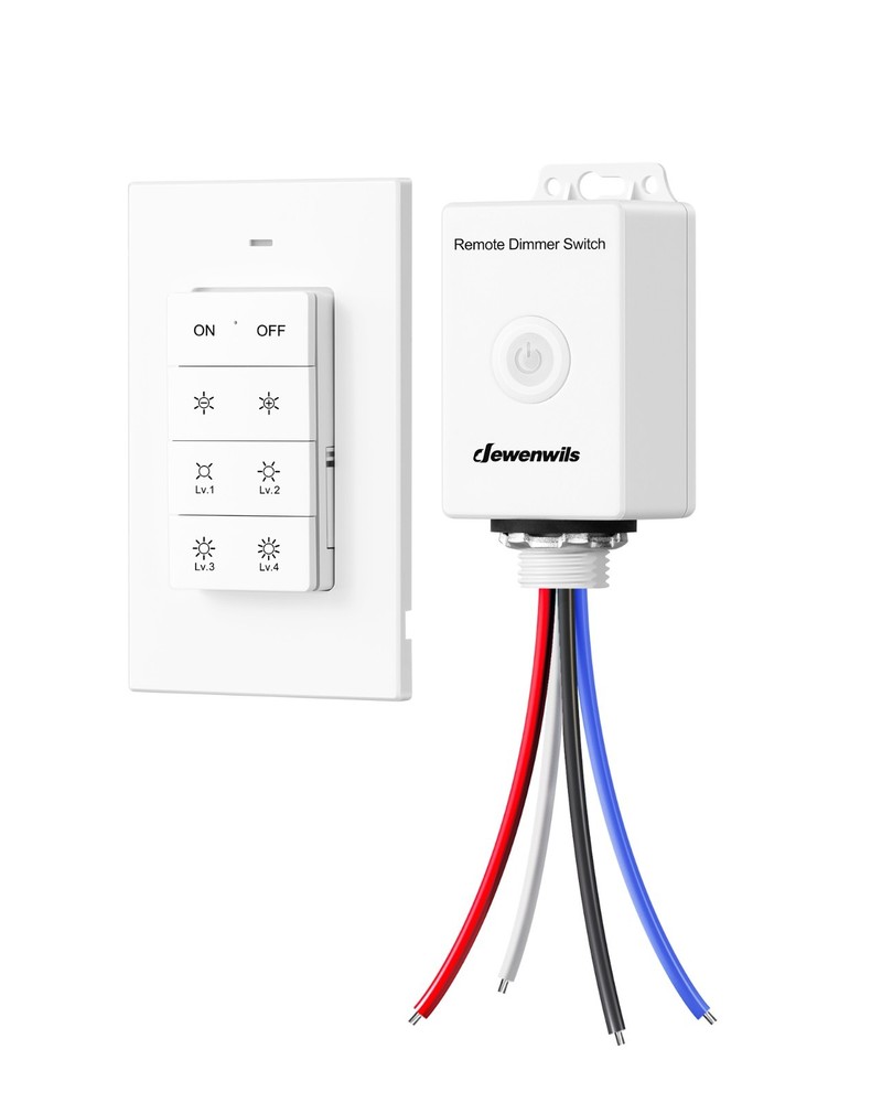 DEWENWILS Wireless Dimmer Switch Kit, Single Pole Outdoor Wireless Light Switch