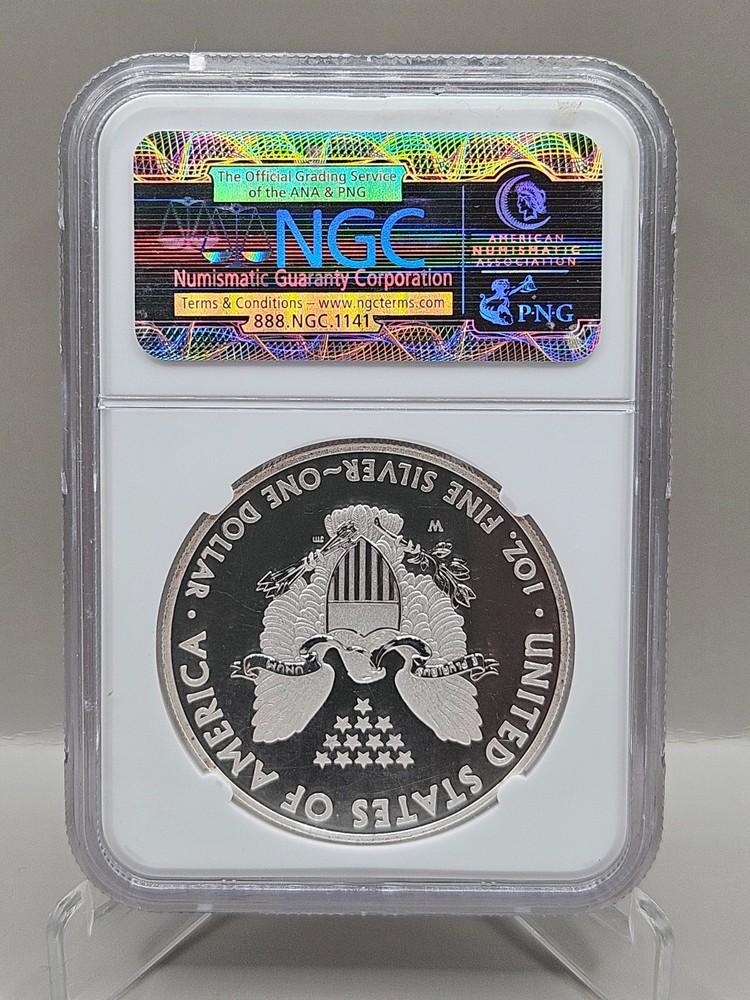 2013 W Silver Eagle Enhanced Finish NGC SP 70