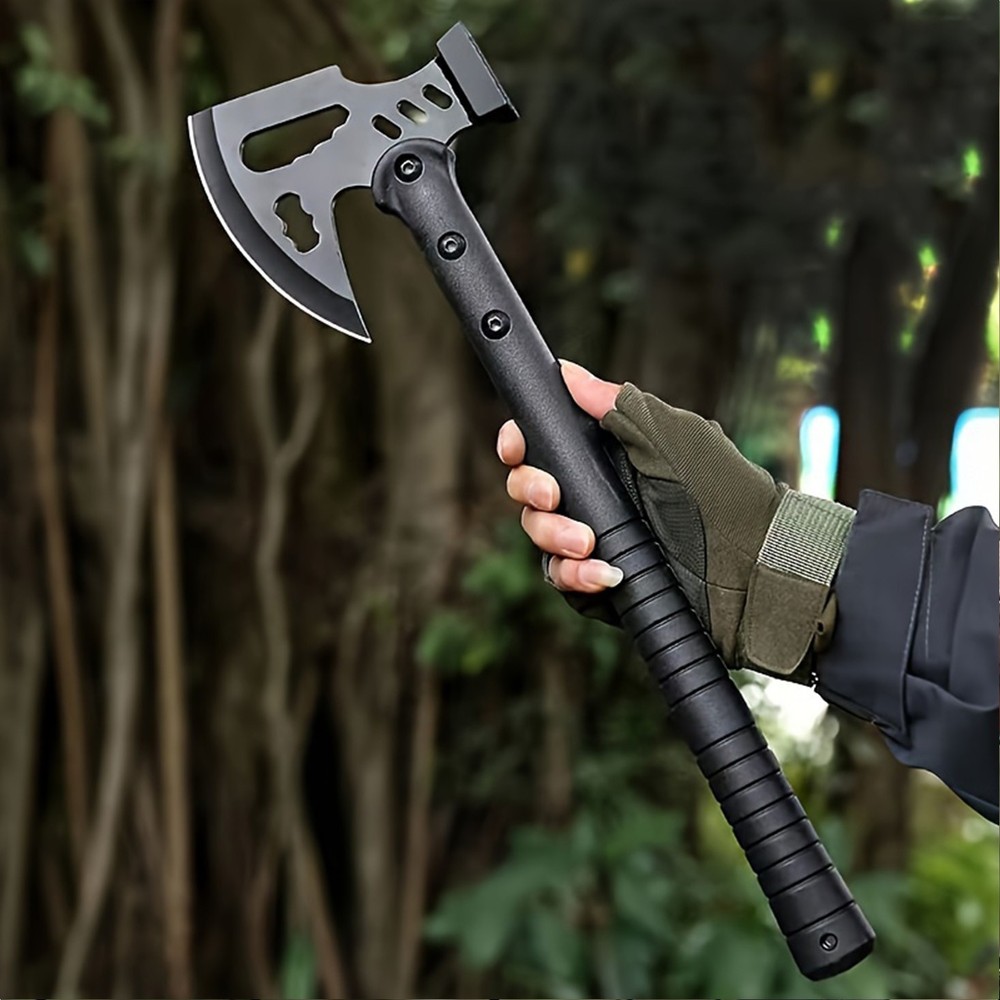 Sharp 17" Camping Axe Hatchet Multi Tool Hammer + Sheath Tactical Outdoor