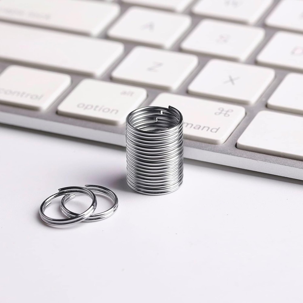 200pcs 10mm Mini Split Jump Ring with Double Loops 10mm, Silver