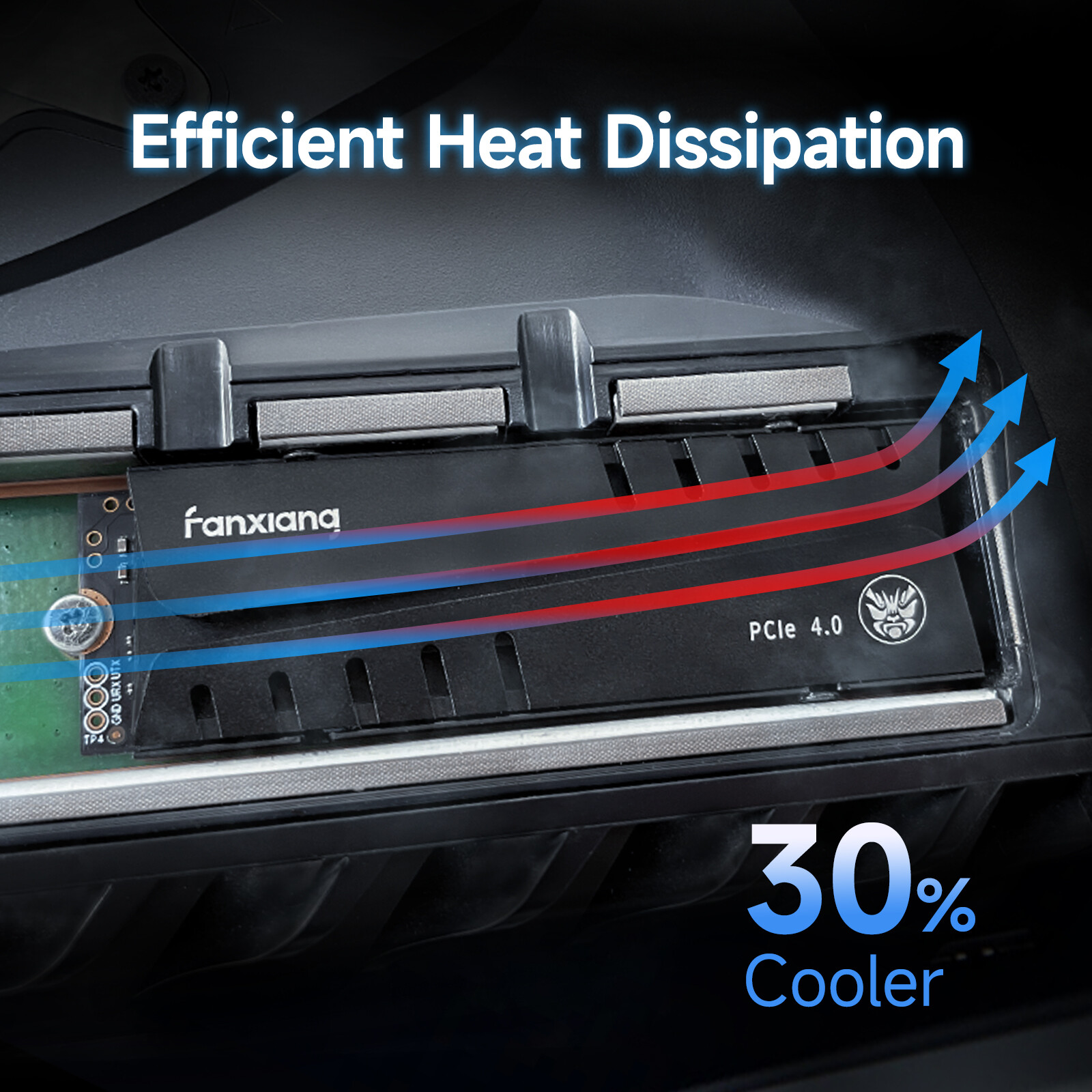 Fanxiang 4TB 2TB 1TB SSD Gen 4 x4 NVMe Heatsink PS5 Internal Solid State Drives