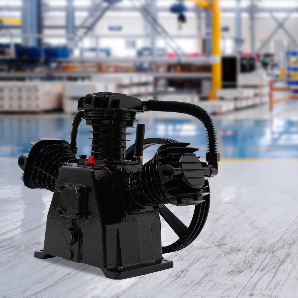5-HP Single-Stage Inline-Twin Replacement Air Compressor Pump 3 3 Cylinder Head
