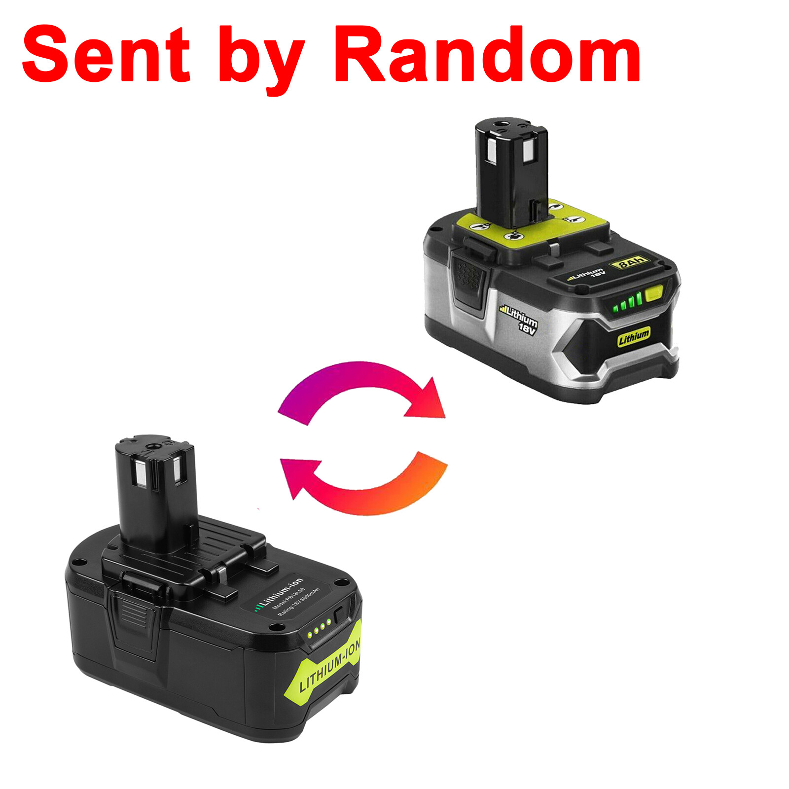 8.0Ah 18Volt For RYOBI P108 18V For One+ Plus High Capacity Lithium Ion Battery