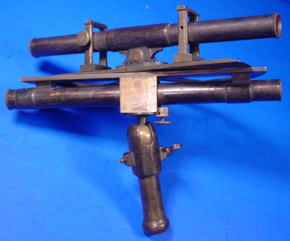 Circa 1890 likely French Double Scope Surveying Graphometer