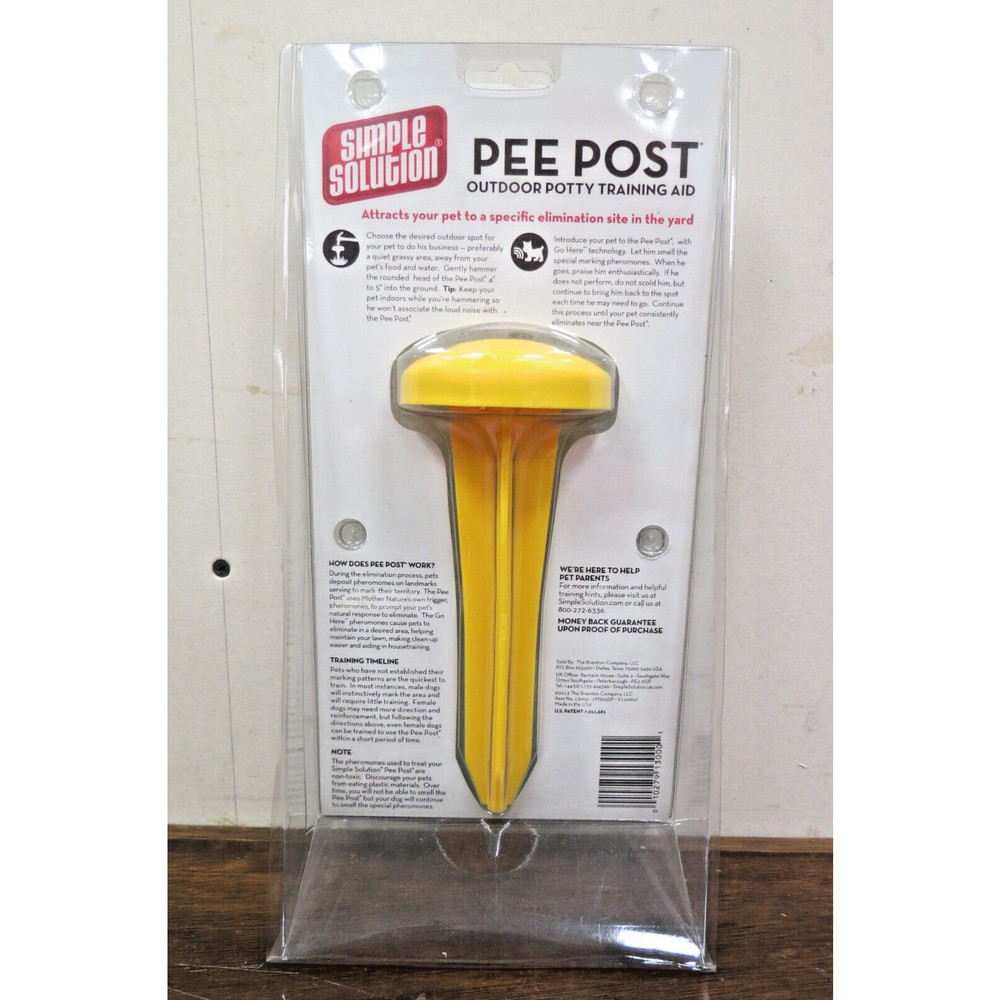 Simple Solution Pee Post Outdoor Potty Training Aid Pheromone Infused Stake
