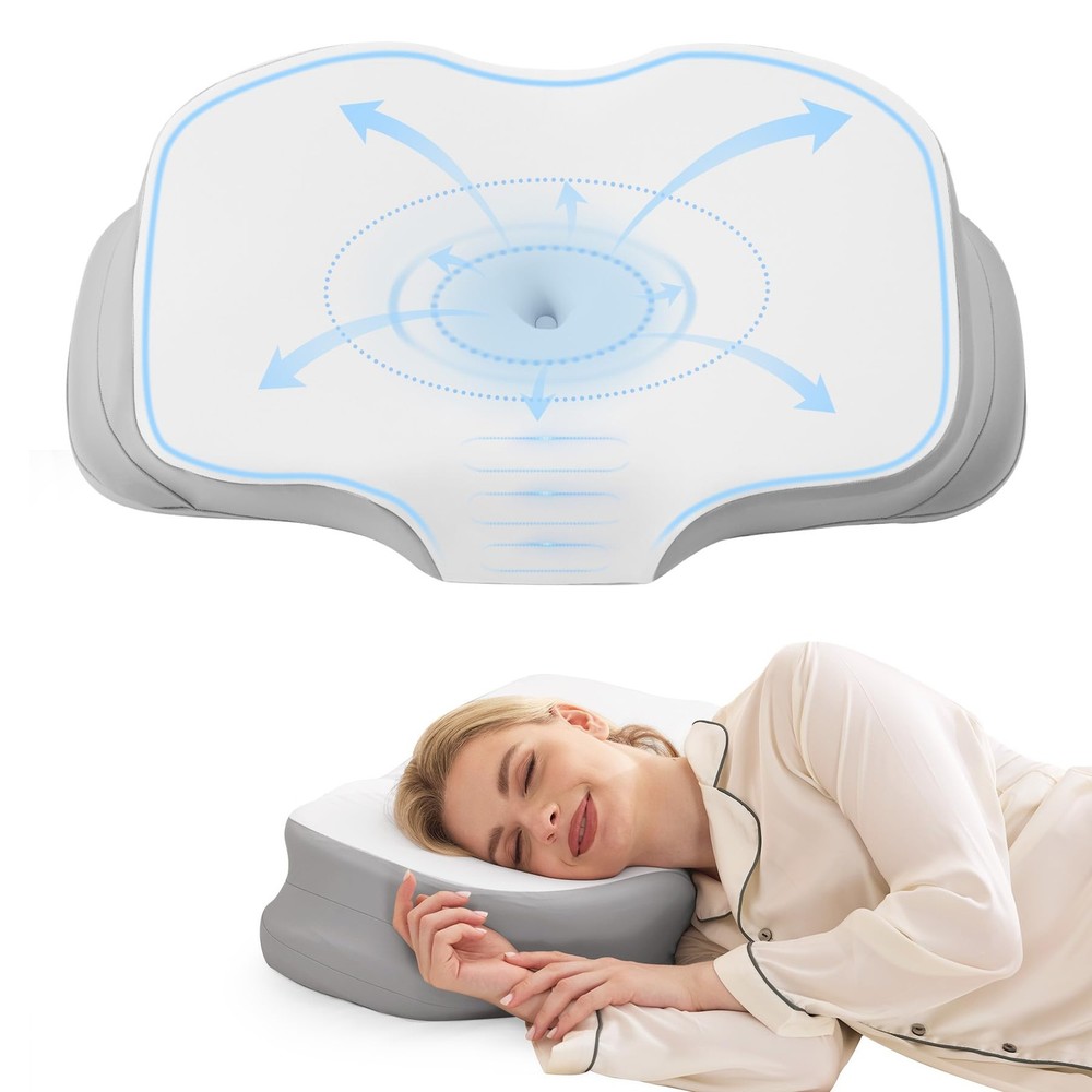 Cervical Neck Pillow for Sleeping, Ergonomic Side Sleeper Pillow, Memory Foam...