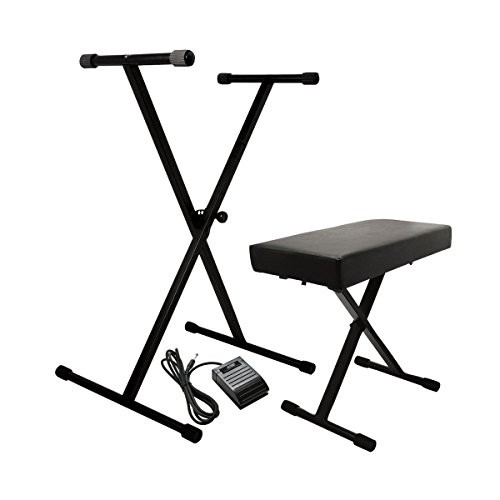 On-Stage KPK6520 Keyboard Stand/Bench Pack with KSP20 Sustain Pedal 614590