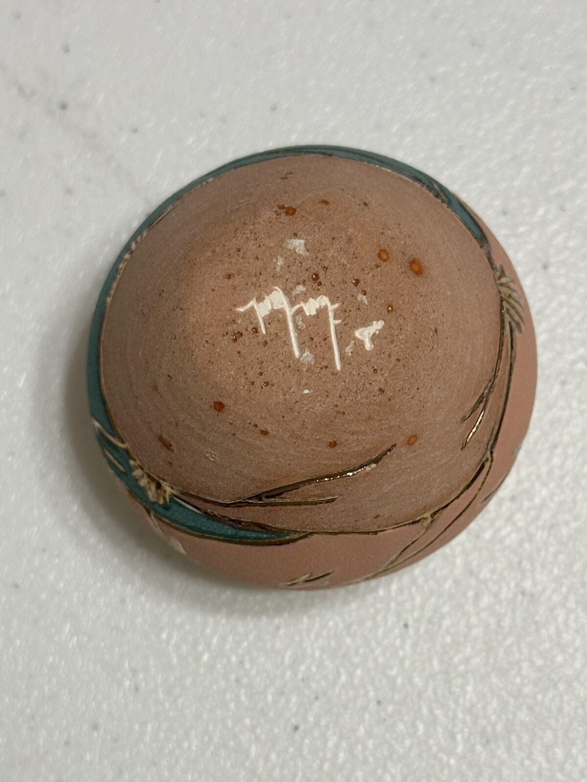 Handmade Artist Signed Native American Southwestern Scene Pottery Plate & Vase