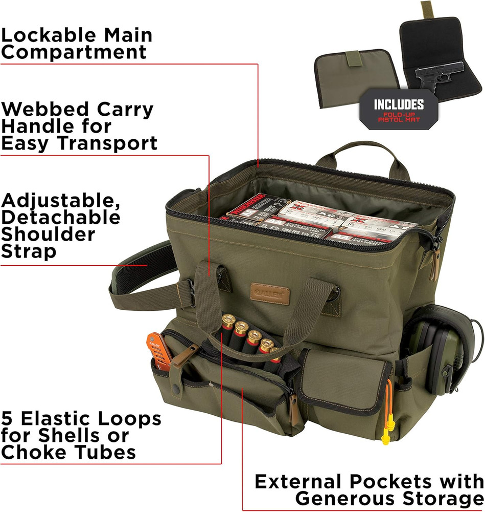 Triumph Ripstop Range Bag & Handgun Mat, Olive