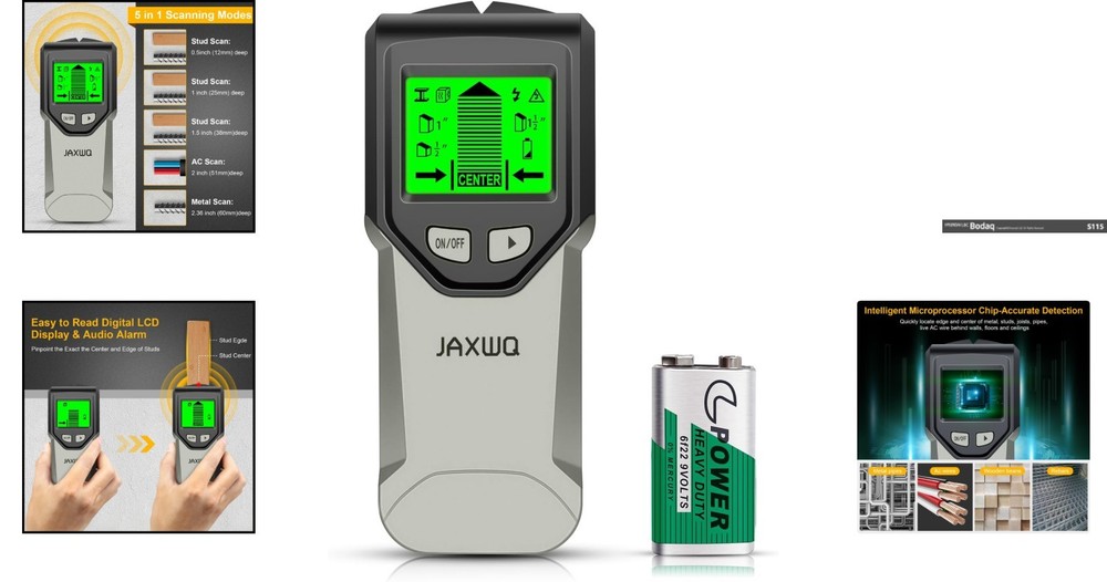 Versatile Stud Detector with Smart Chip & Audio Alerts for Safe Installations