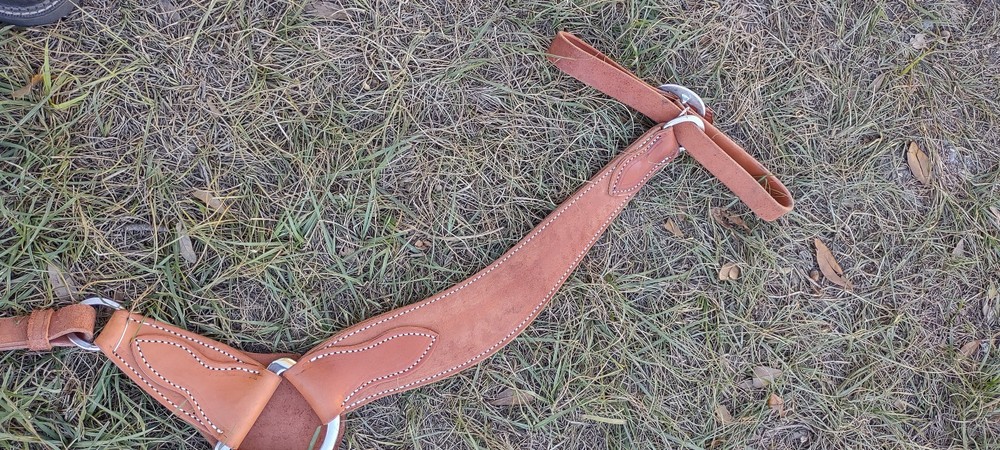 HD Leather breast collar and headstall