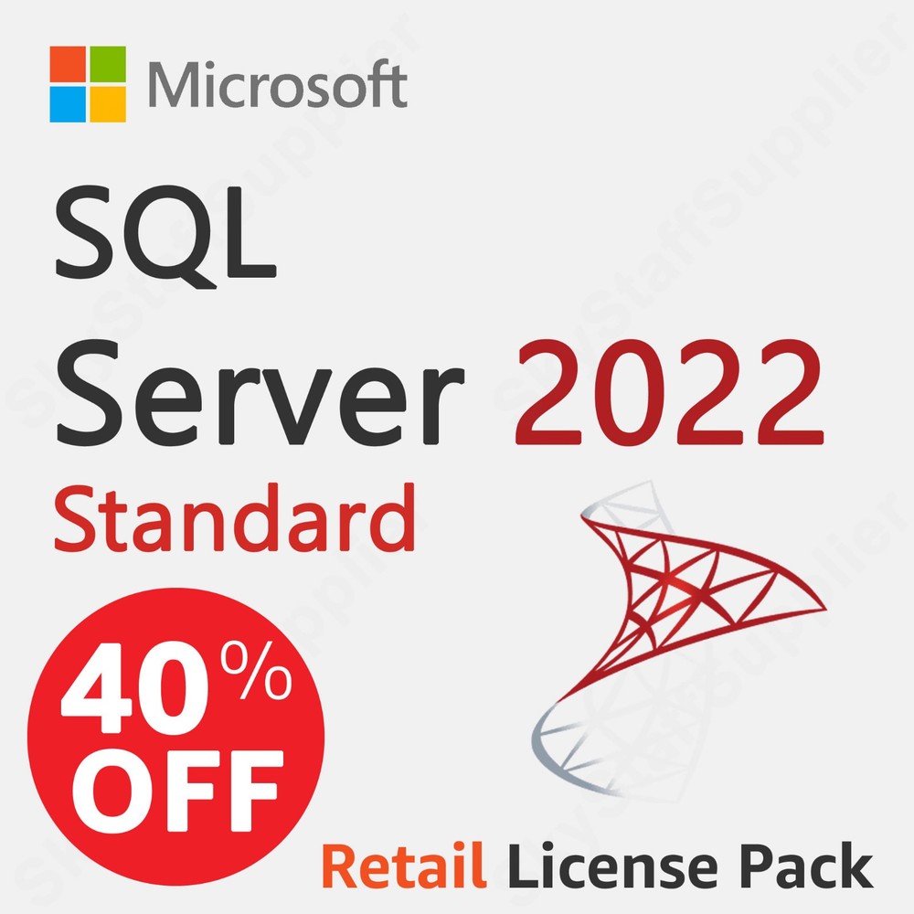 Microsoft SQL Server 2022 Standard Edition (Retail) - Full Version License - NEW