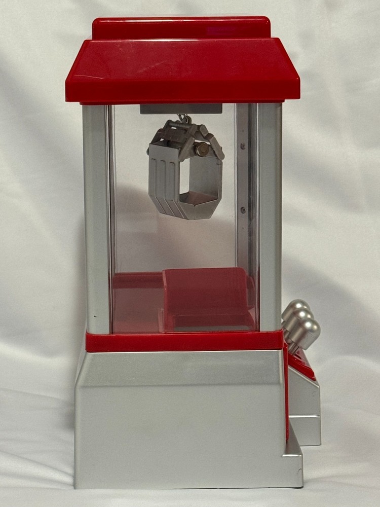 Candy Grabber Mini Claw Machine Arcade Toy – Red/Silver – Tested & Works
