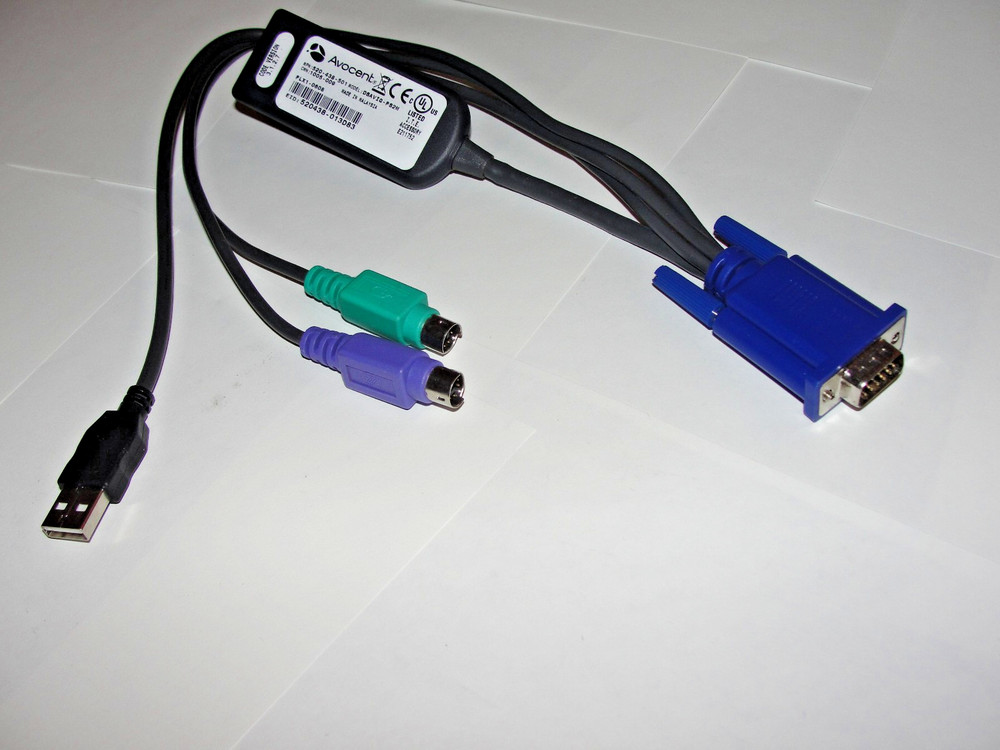 Avocent DSAVIQ-PS2M 520-438-501 USB PS2 KVM Server Cable Adapter Module