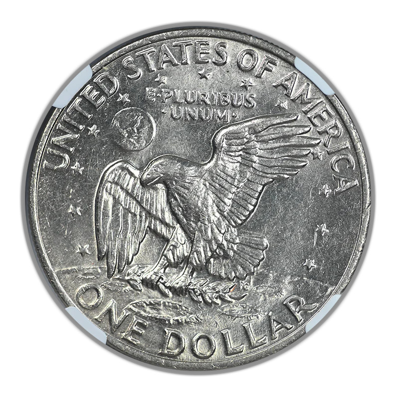 1972 Type 3 Clad Eisenhower Ike Dollar $1 NGC AU58