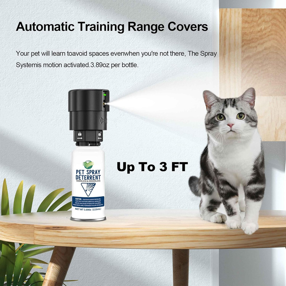 Cat Spray Deterrent System, Pet Deterrent Device Refill, CATSSS Refill [ 7.78Oz