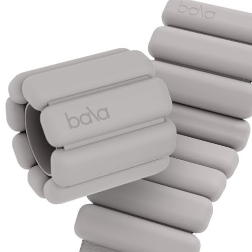GREAT GIFT  Bala Bangles Adjustable Grey Wrist & Ankle Weights -2 LBS  Each  NEW