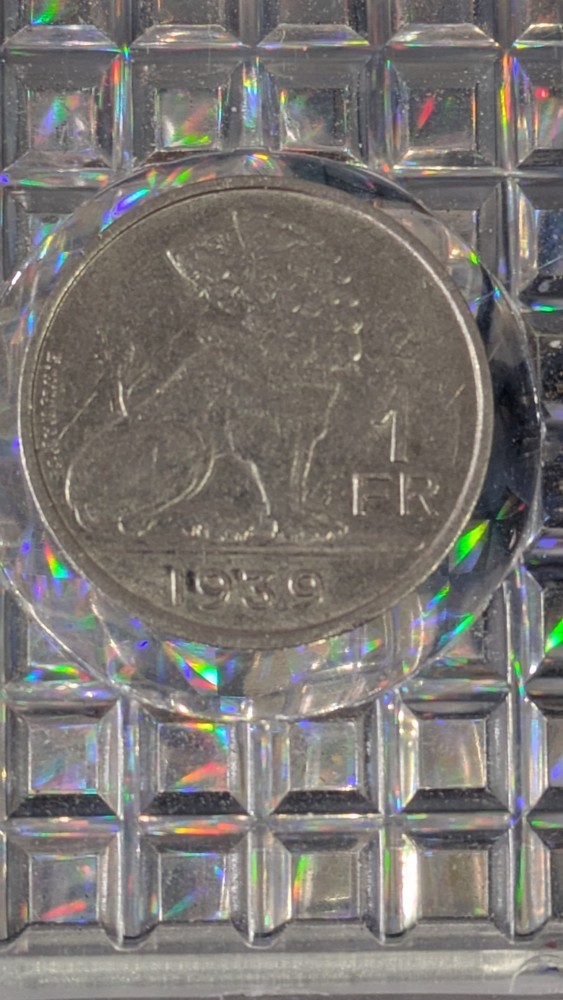 1939 1FR Belgie Coin