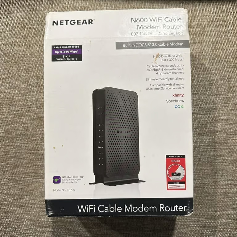 Netgear C3700 WiFi Cable Modem Router