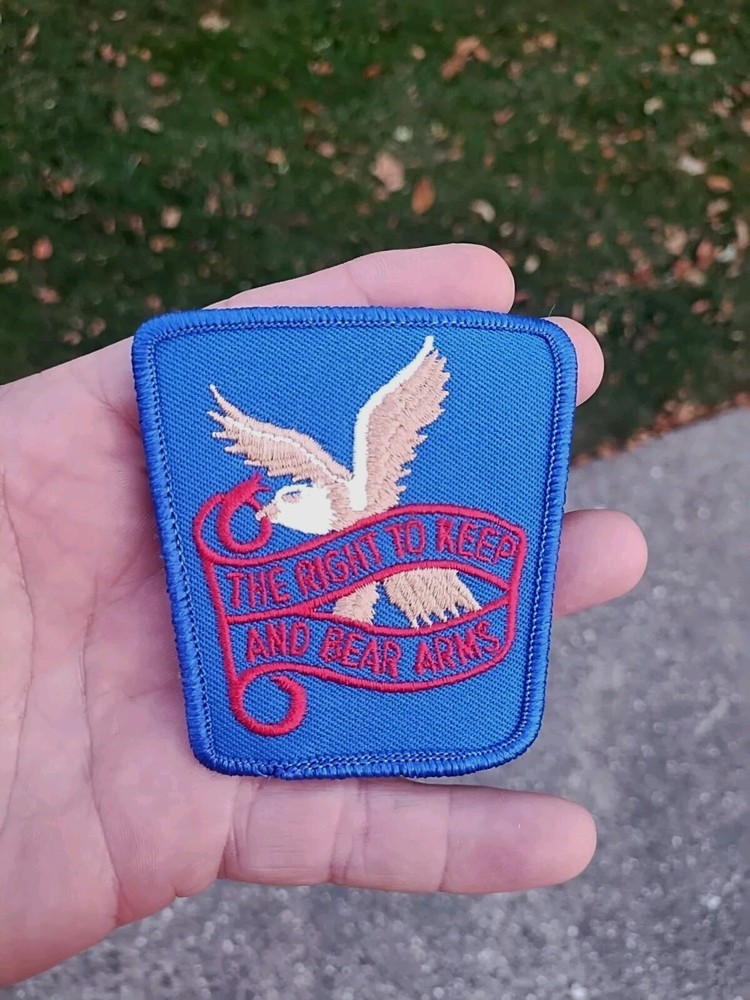 NOS 2nd Amendment Right To Keep & Bear Arms Pro-Gun Owner Patch Eagle USA