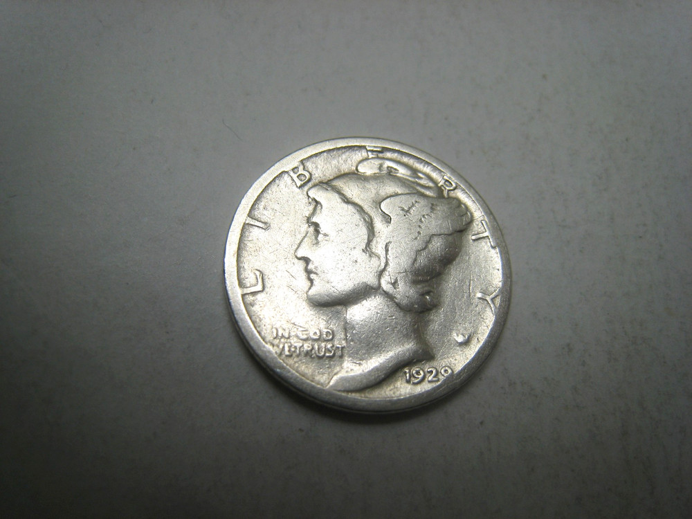 1929-S Mercury Silver Dime