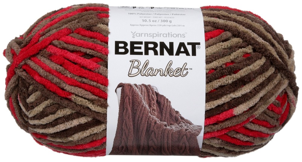 Bernat Blanket Big Ball Yarn Raspberry Trifle