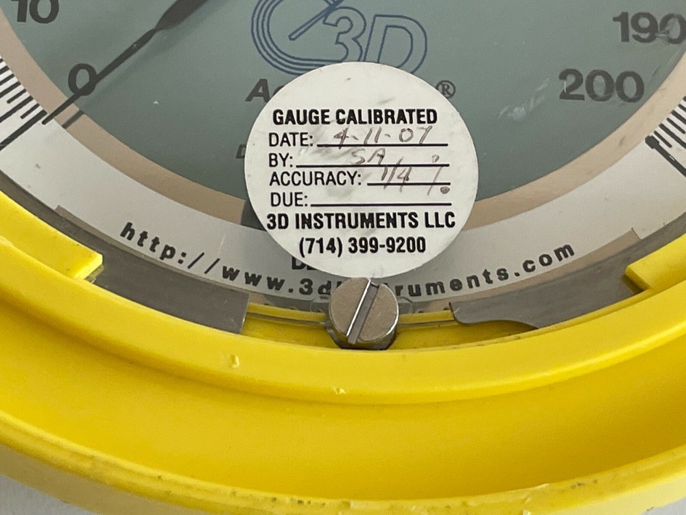 U2: 3D Instruments 25544-25B14 Test Gauge