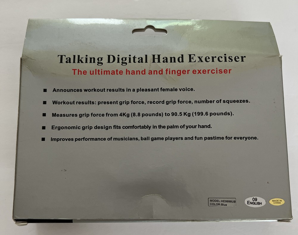 NEW Digital Talking Hand Grip Exerciser