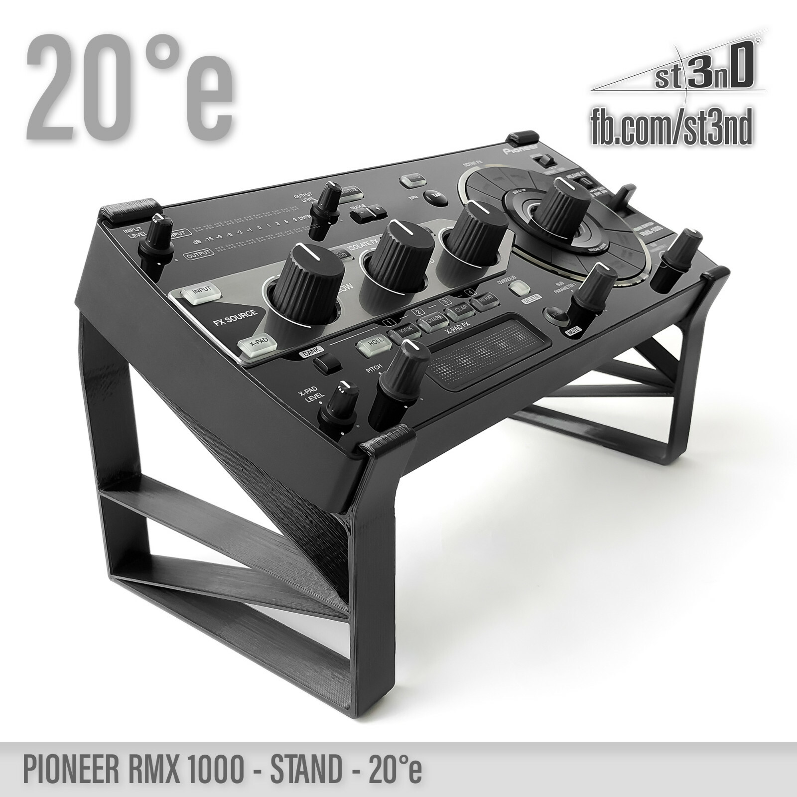 STAND for PIONEER RMX-1000 20° elevated - 3D printed - 100% Buyer Satisfaction