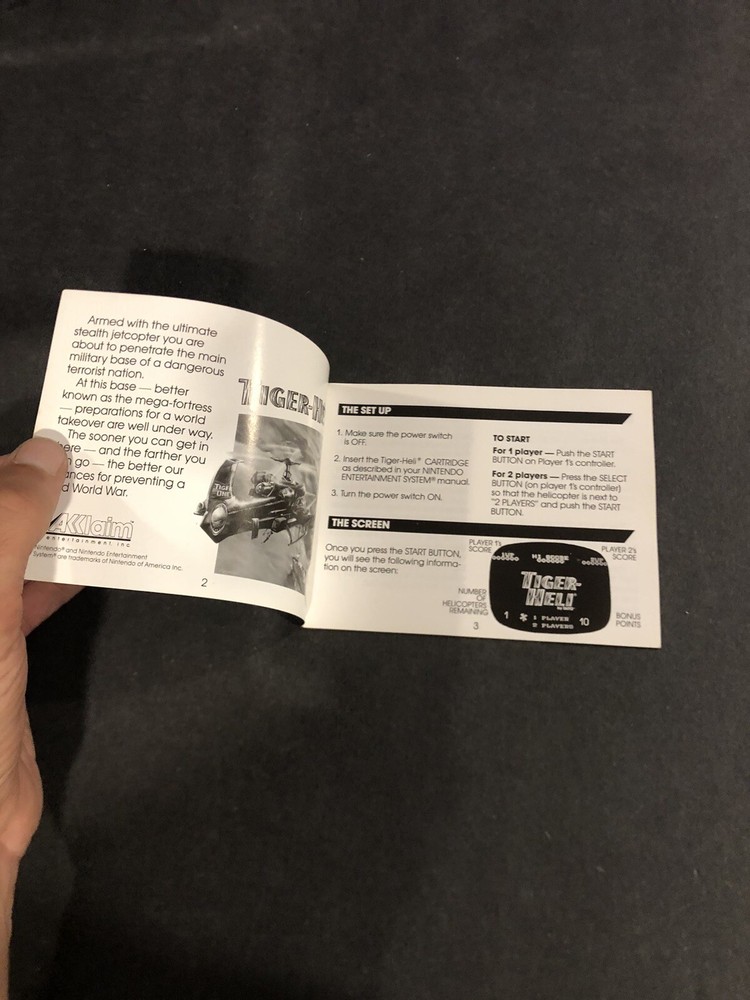 tiger heli nes manual