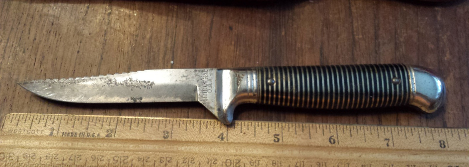 Vintage Imperial Sargent Sportset Knife & Plier Nippers Set With Leather Sheath