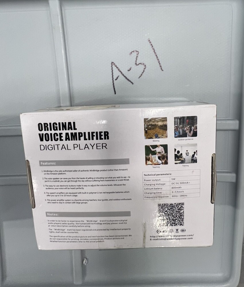 Inter Technologies Original Voice Amplifier w/ Headset Microphone Teaching New 2