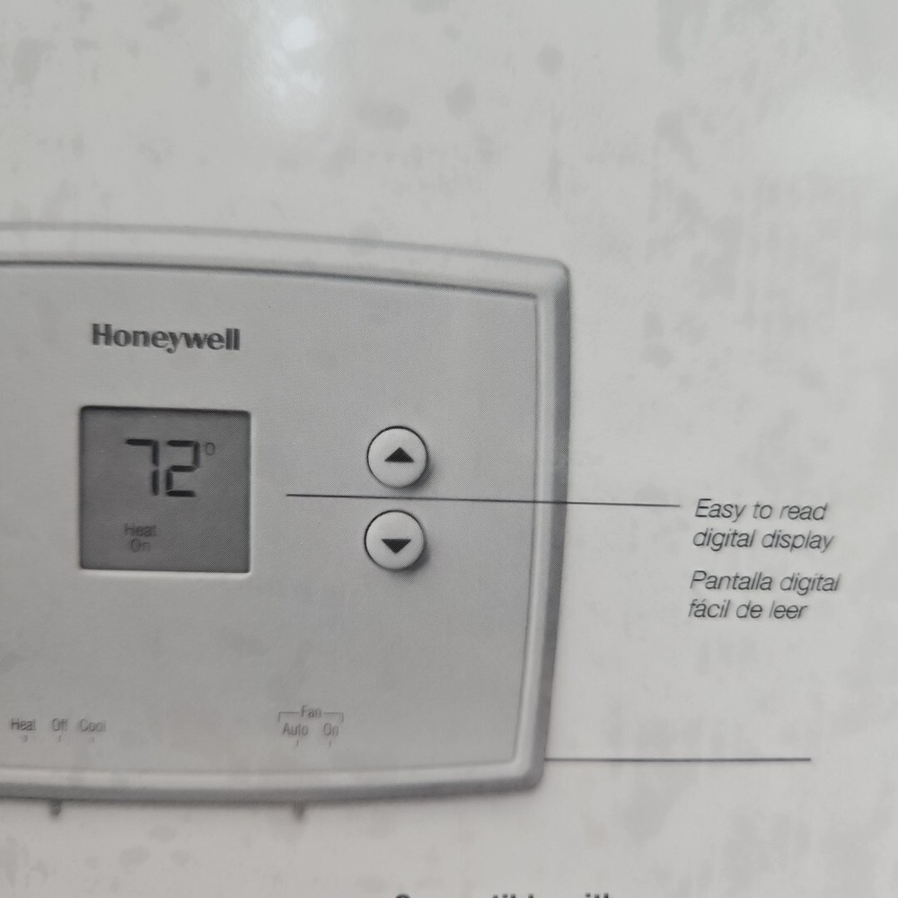 Honeywell RTH111B Digital Non-Programmable Thermostat for Heating & Cooling Easy