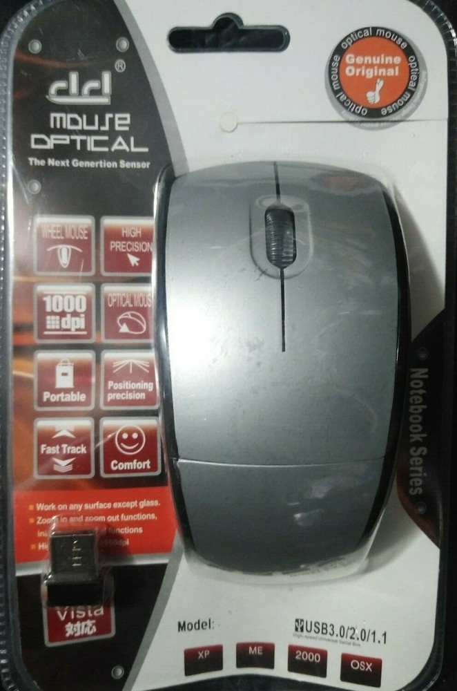 Wireless Mouse, 3.0G Portable Optical Silent Ergonomic Wireless Computer Mouse