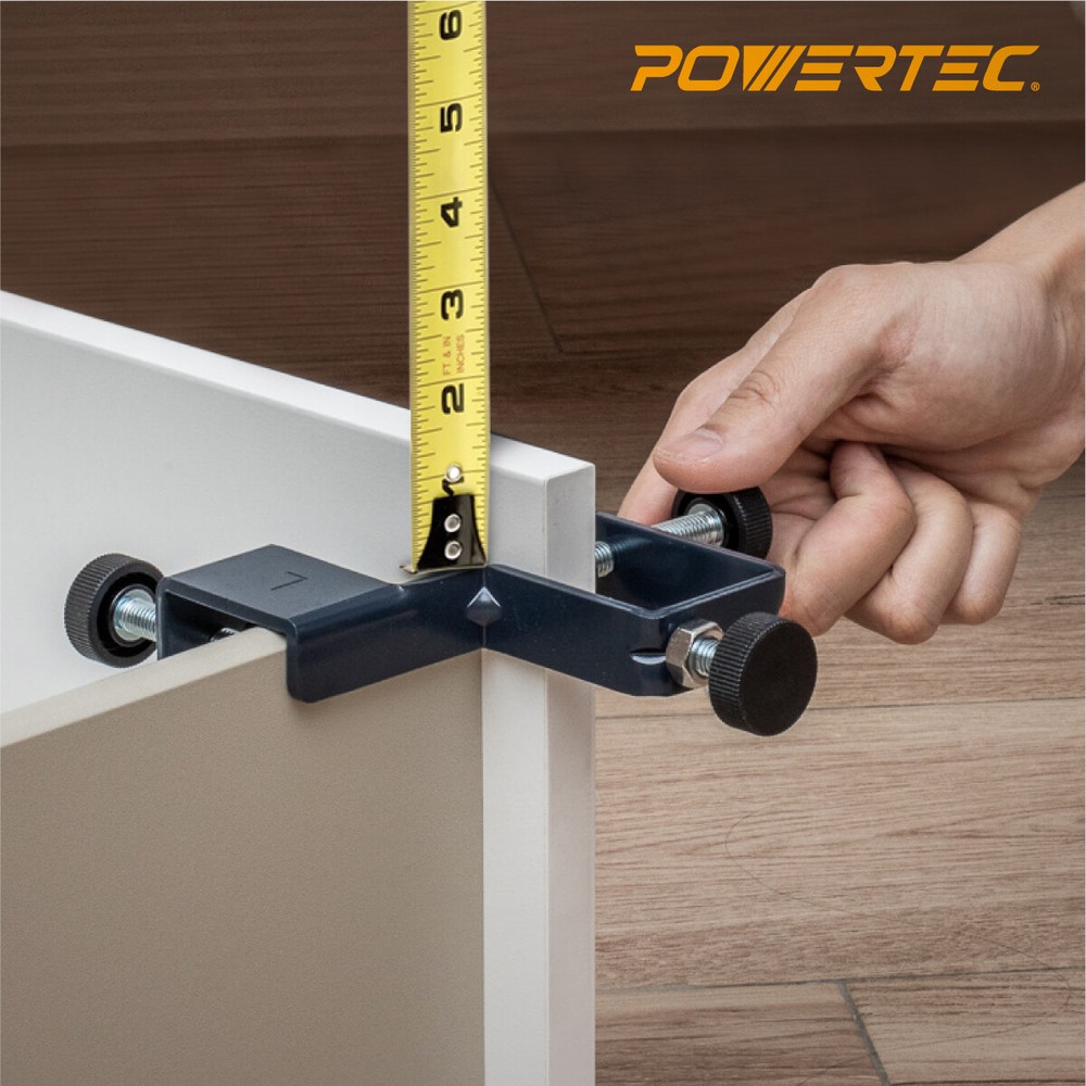 POWERTEC Drawer Front Installation Clamps, Cabinet Hardware Jig (71181)
