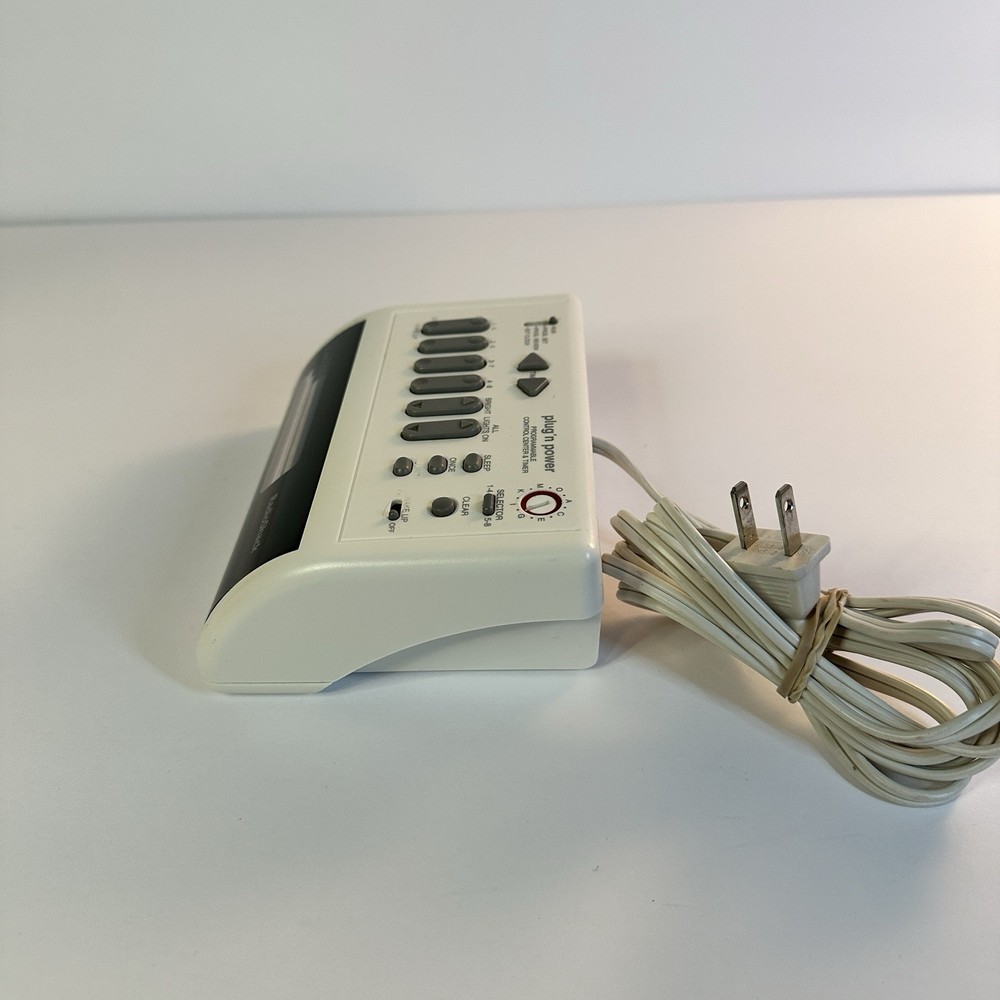 RadioShack Plug N Power Control Center Timer Battery Sentinel Tested Working