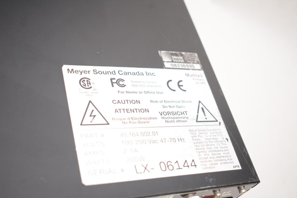 Meyer Sound LCS Matrix3 LX-300 Audio Engine Show Control System W/ 9 Modules
