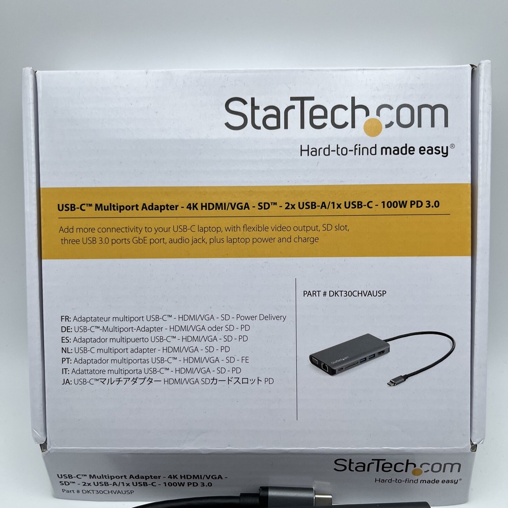 STARTECH.COM DKT30CHVAUSP USB-C MULTIPORT ADAPTER 100W PD
