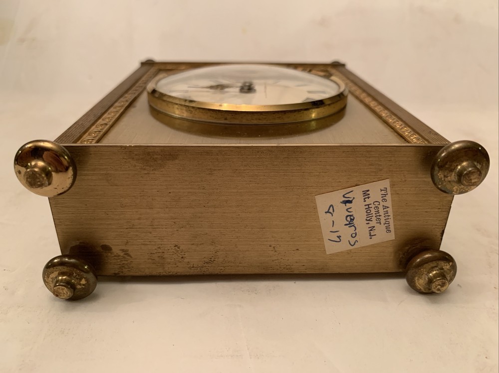 Vintage Germany Kienzle Automatic Brass Table Clock. Works Fine.