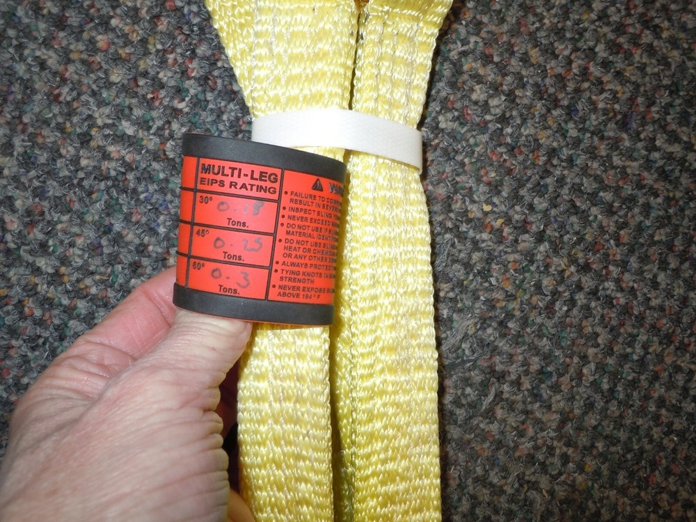 Stren-flex Web Bridle Sling. 3' long 1" wide