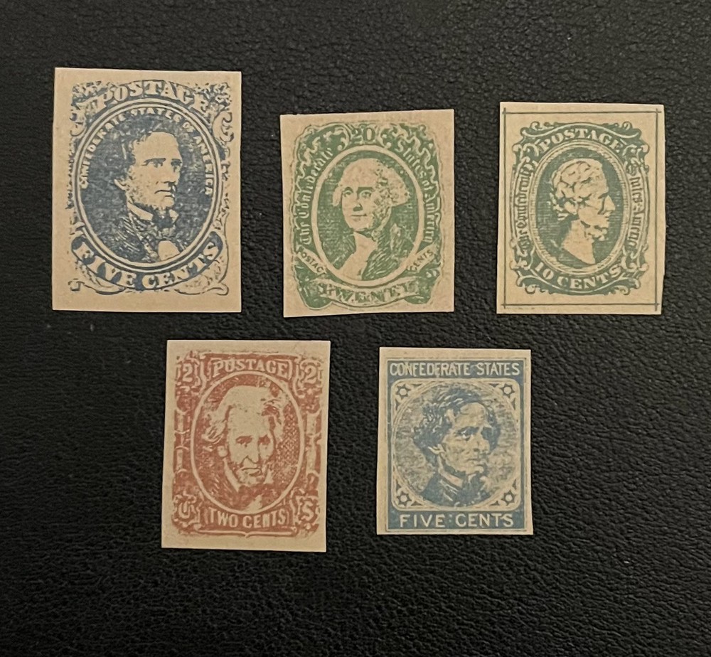 USA, CONFEDERATE STATE STAMPS, REPLICAS.
