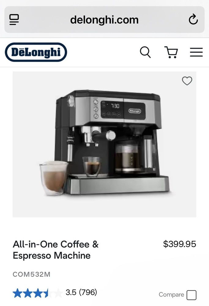 DeLonghi Espresso and Coffee Machine
