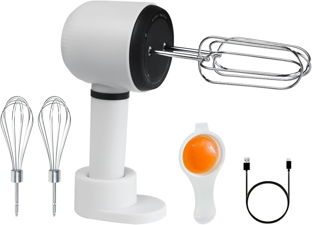 3 Speed Hand Mixer w/ Flex Edge Beaters Auto-Scrape Design for Baking Whipping