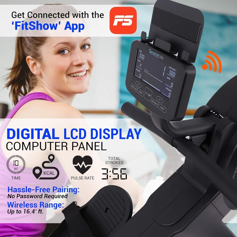 Smart Rowing Machine with 16 Resistance Levels