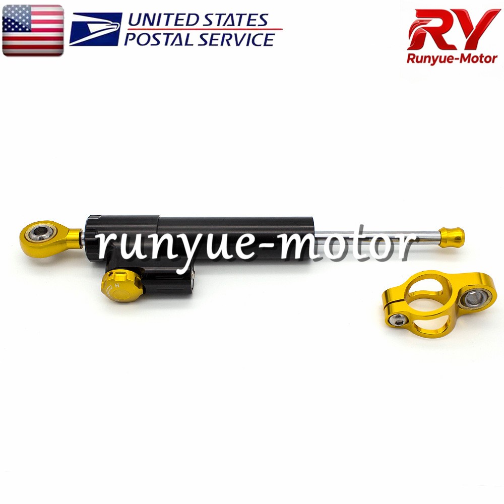 Adjustable Motor Steering Damper Stabilizer Linear Control Universal Aluminum
