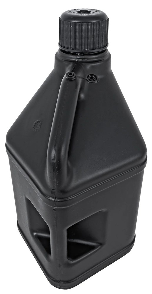 JEGS Square 5-Gallon Utility Jug [2-Handle, Black]