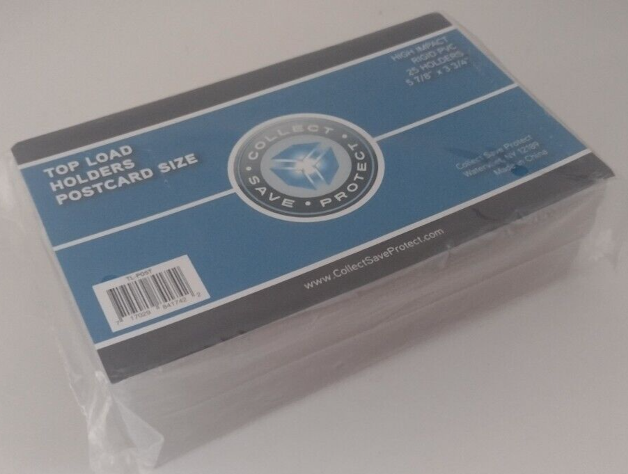 (25) CSP Postcard Rigid Side Load Protector New NIP 3 3/4 x 5 7/8