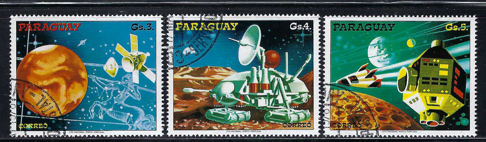 Paraguay 1978 9v. CTO NH • Space • Rockets • Planets • Aliens • Astronauts