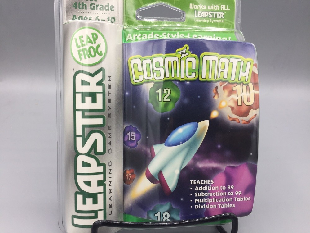 LeapFrog Leapster Arcade: Cosmic Math Learning Game Cartridge - New Sealed
