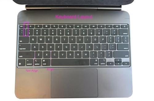 Silicone Keyboard compatible with iPad Pro 13 M4 Magic Keyboard Black